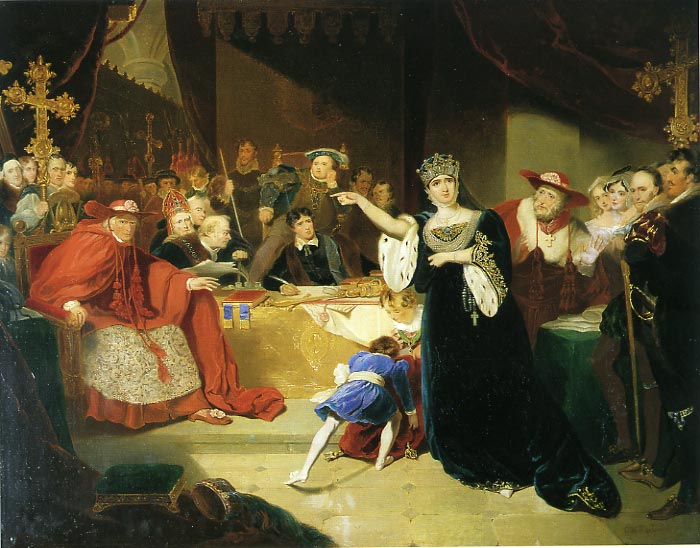 The Court for the Trial of Queen Katharine by George Henry Harlow