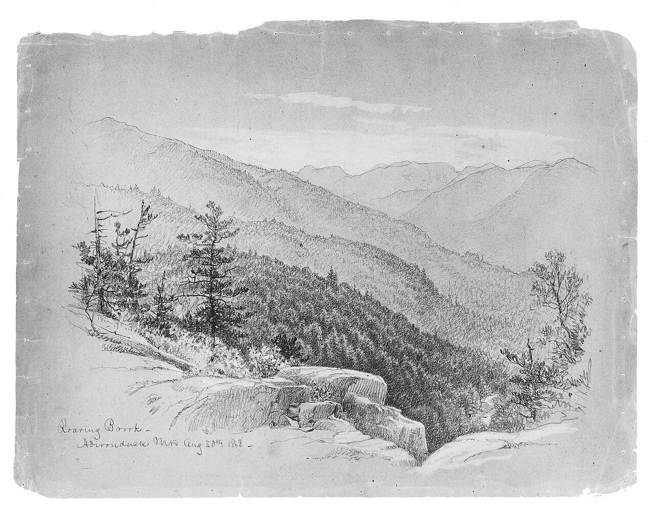 Roaring Brook—Adirondack Mountains by George Henry Smillie