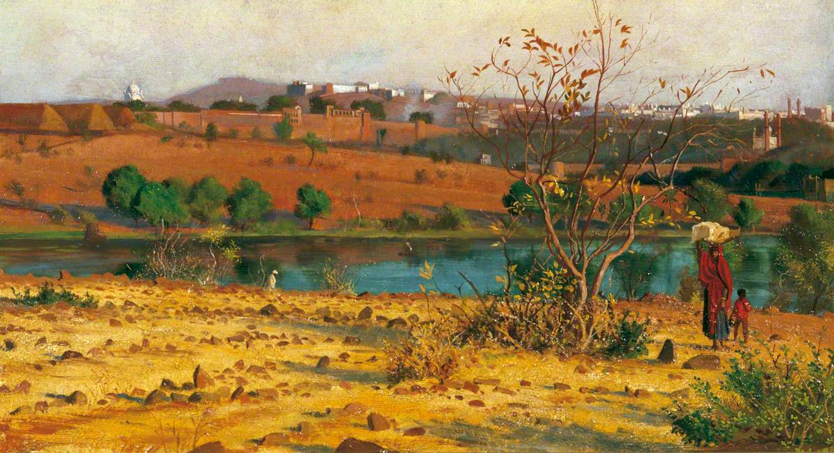 India, View of Bhopal by George Howard, 9th Earl of Carlisle
