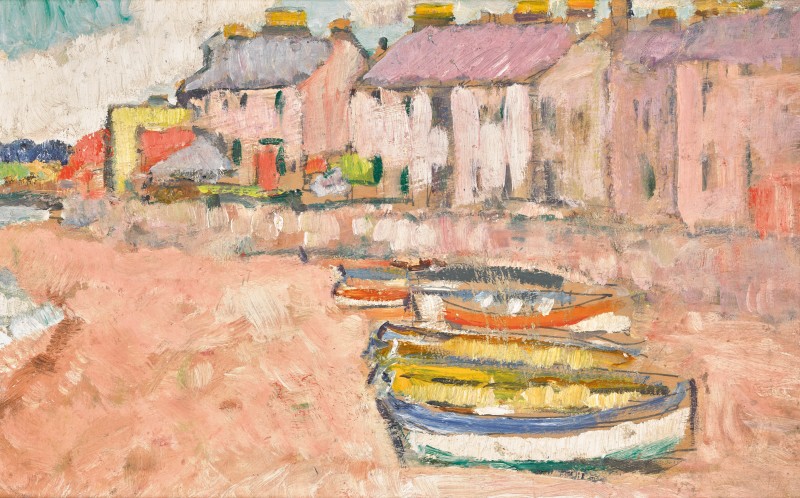 Fishing Boats, Largo by George Leslie Hunter