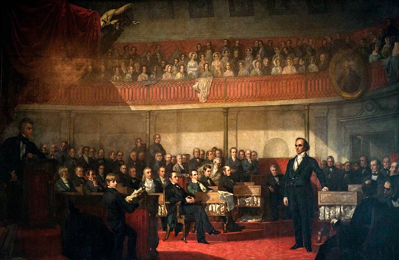 Webster Replying to Hayne by George Peter Alexander Healy