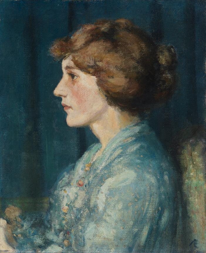 Portrait of Iseult Gonne (Mrs Francis Stuart) by George William Russell