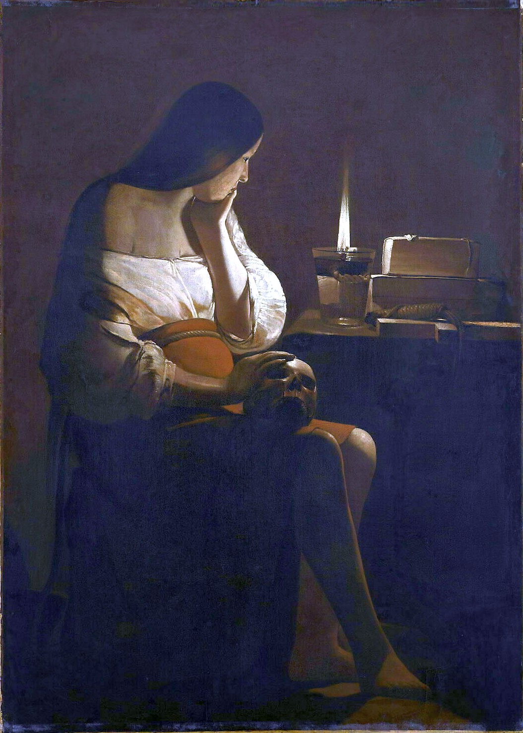Magdalene with the Smoking Flame by Georges de La Tour
