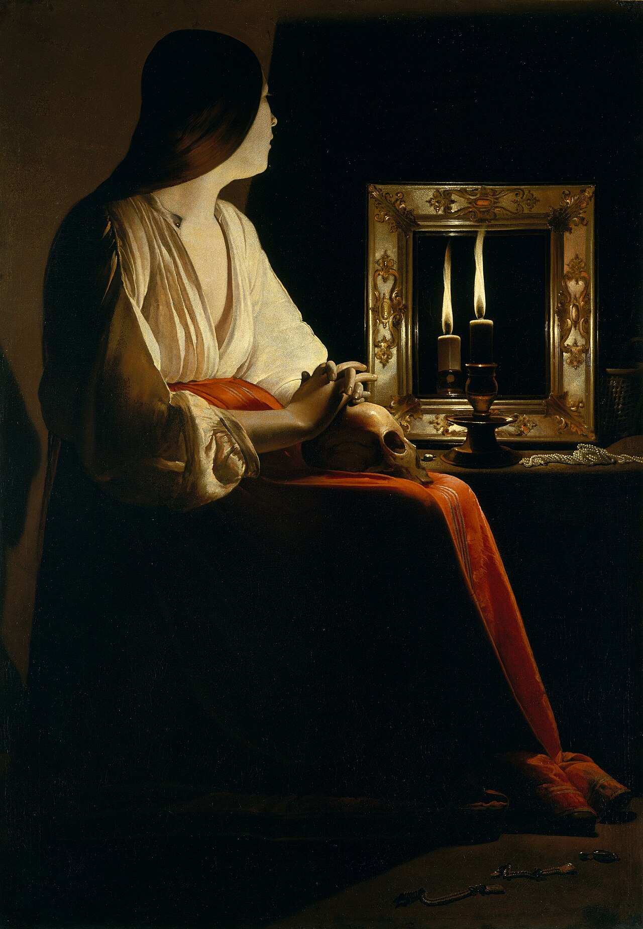 The Penitent Magdalen by Georges de La Tour