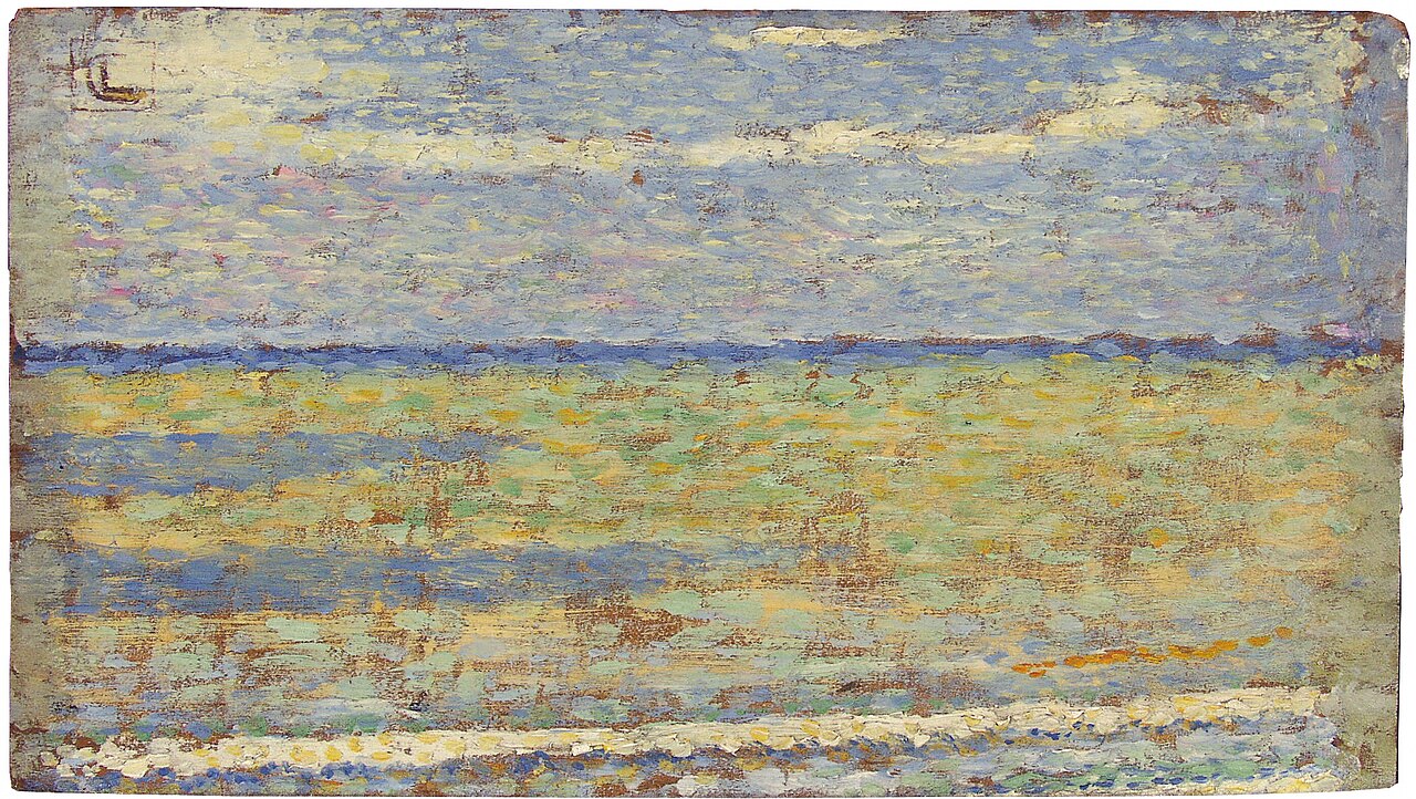 Low tide at coast near Heyst by Georges Lemmen