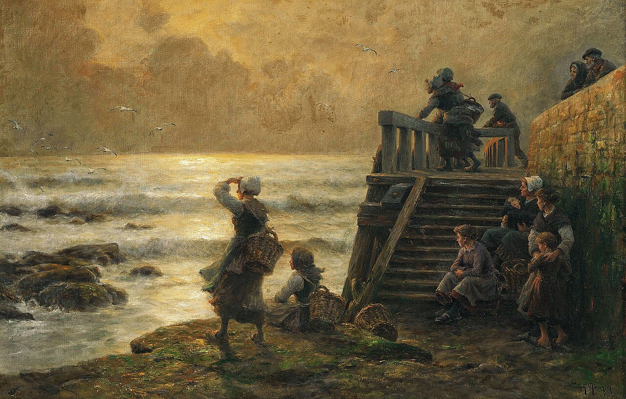 Waiting for the catch by Georges Maroniez