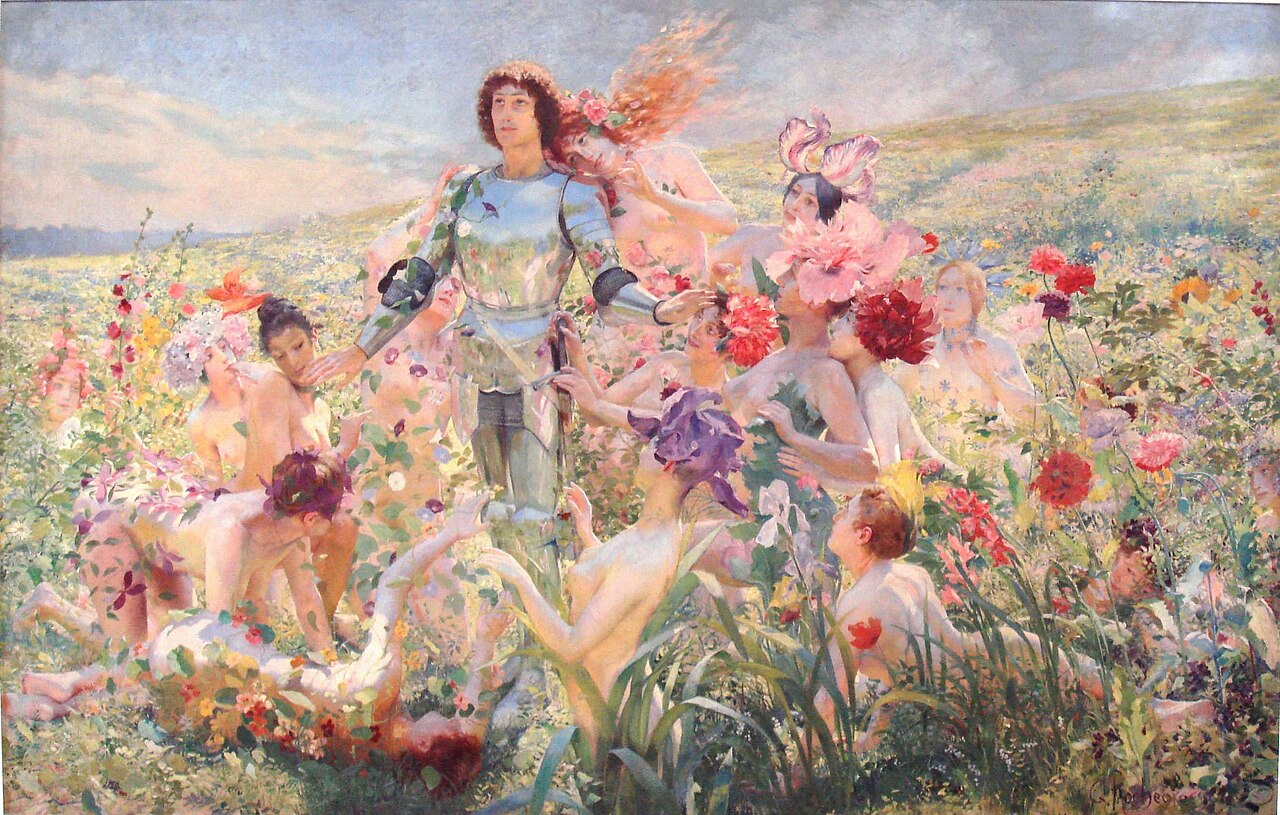 Le Chevalier aux Fleurs by Georges Rochegrosse