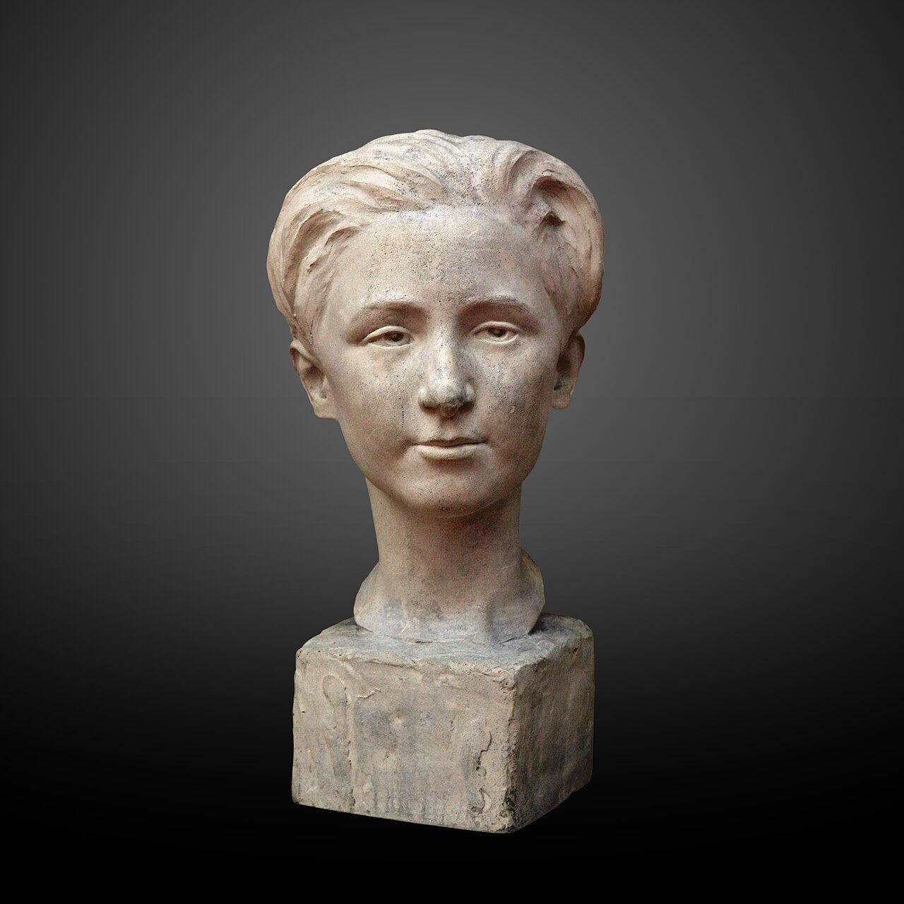 Bust of a young man (Pierre Collart) by Georgette Agutte