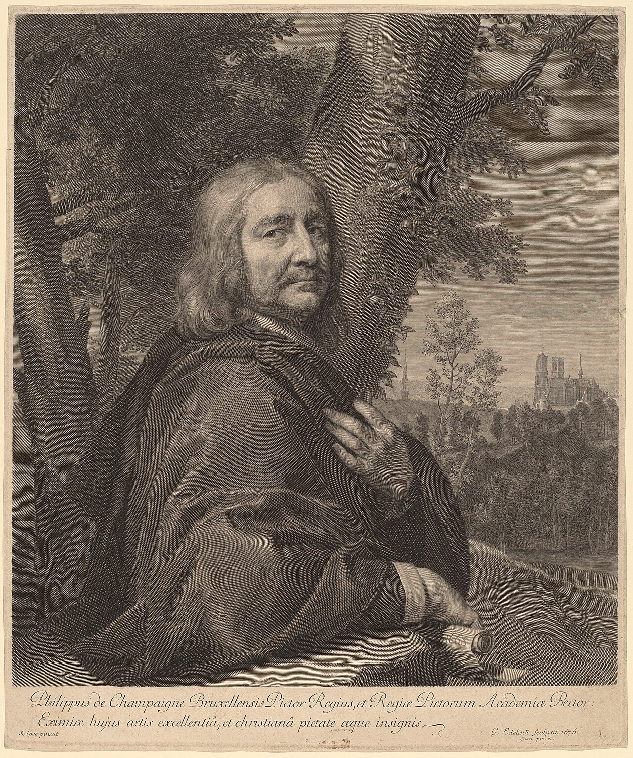 Philippe de Champaigne by Gérard Edelinck