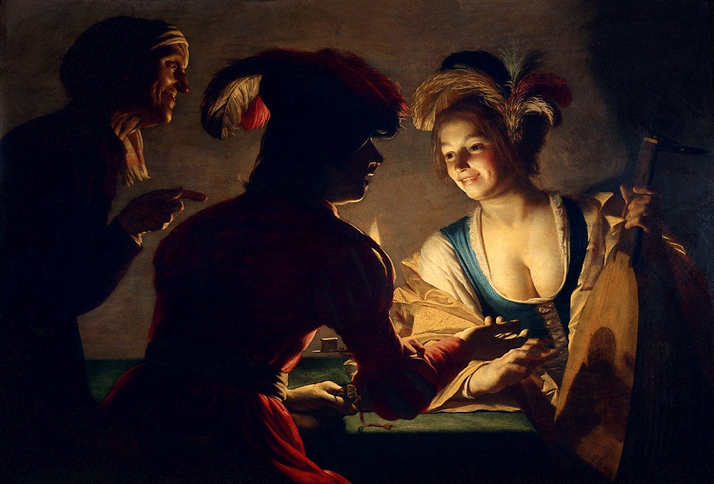 The Procuress by Gerard van Honthorst