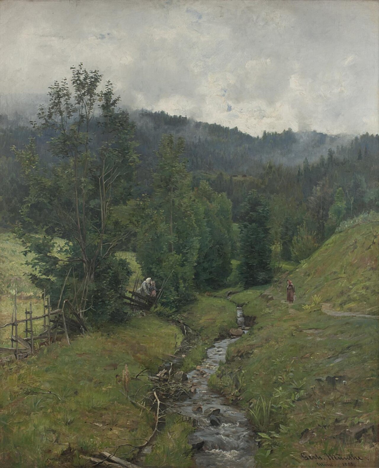 After the Rain, motif from Eidsvold by Gerhard Munthe