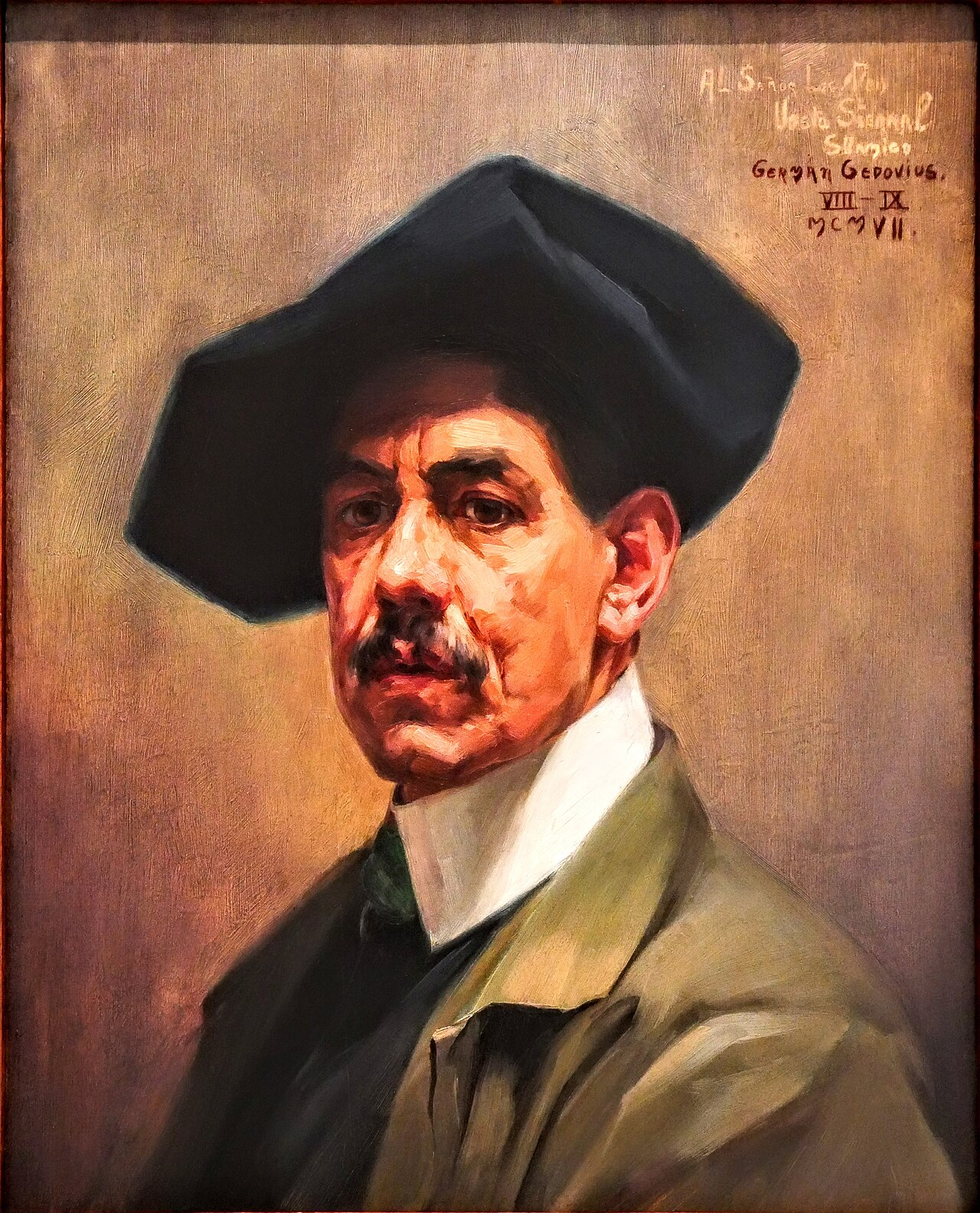 Self-portrait by Germán Gedovius