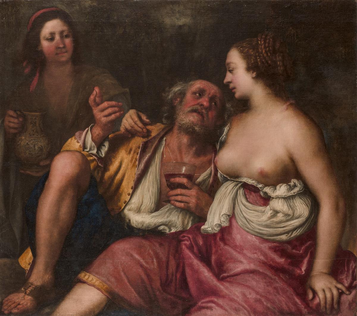 Lot and His Daughters by Gerolamo Forabosco