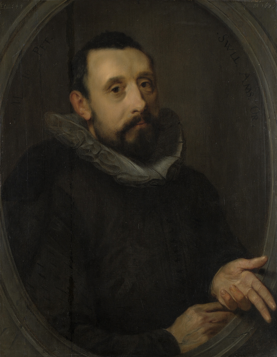 Portrait of Jan Pietersz. Sweelinck (1562-1621) by Gerrit Pietersz Sweelink