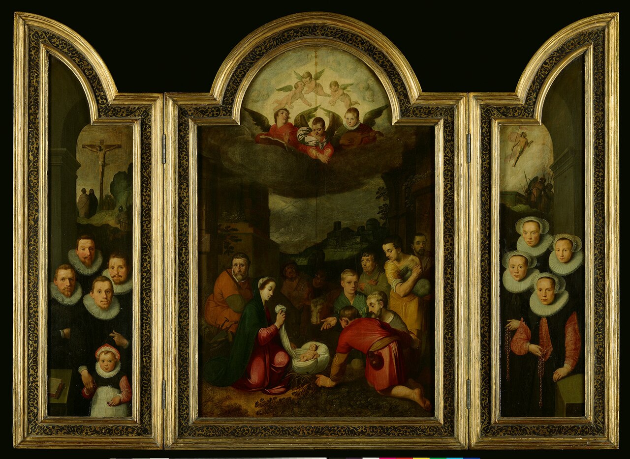 Portrait of the family den Otter by Gerrit Pietersz Sweelink