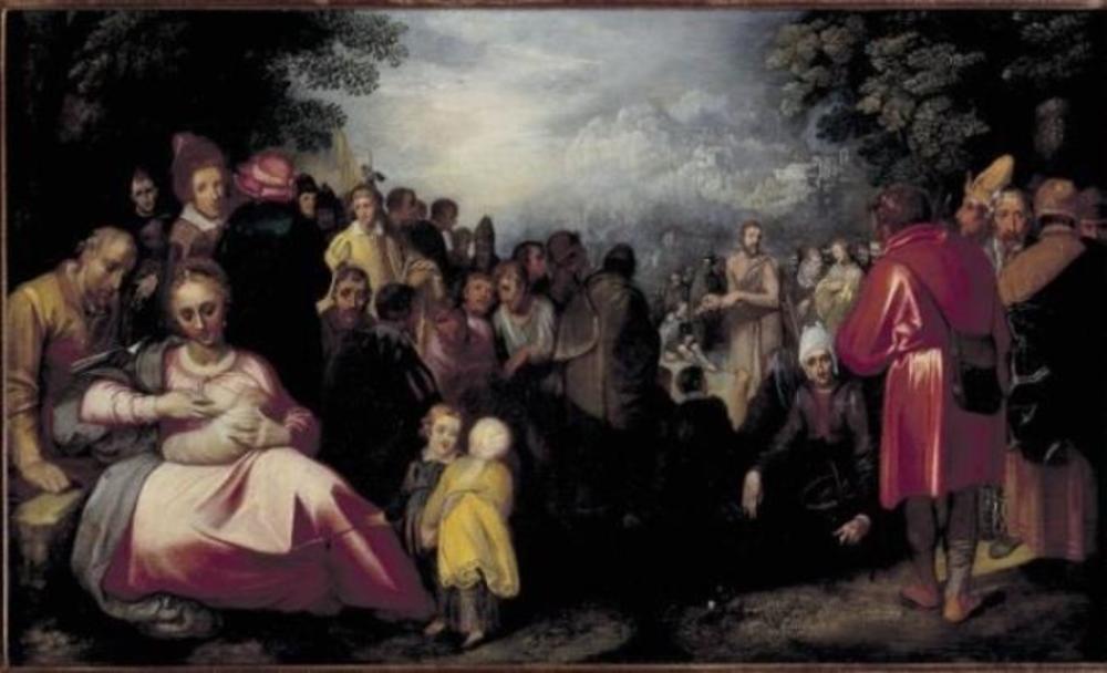 Preaching of John the Baptist by Gerrit Pietersz Sweelink
