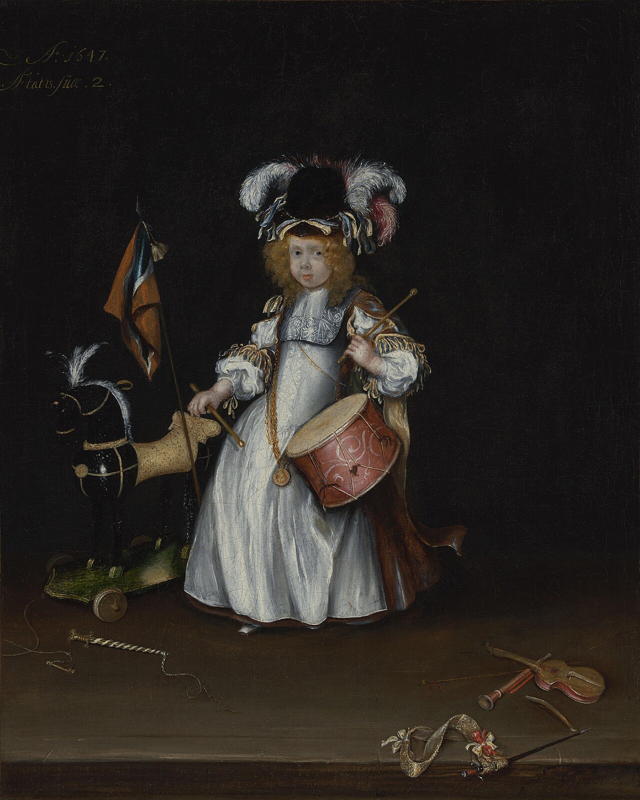 Portrait of Moses ter Borch as a two-year-old child by Gesina ter Borch