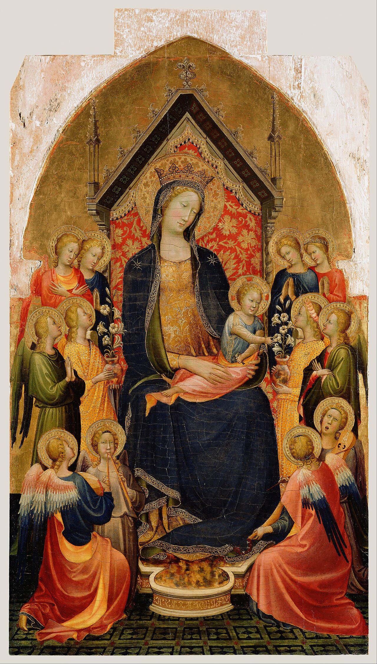 Madonna and Child with Musical Angels by Gherardo Starnina