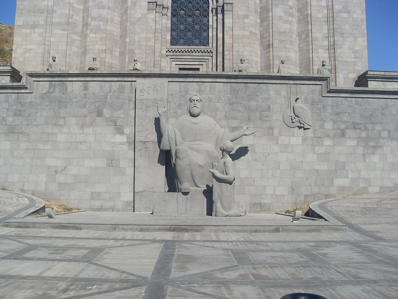 Mesrop Mashtots statue by Ghukas Chubaryan