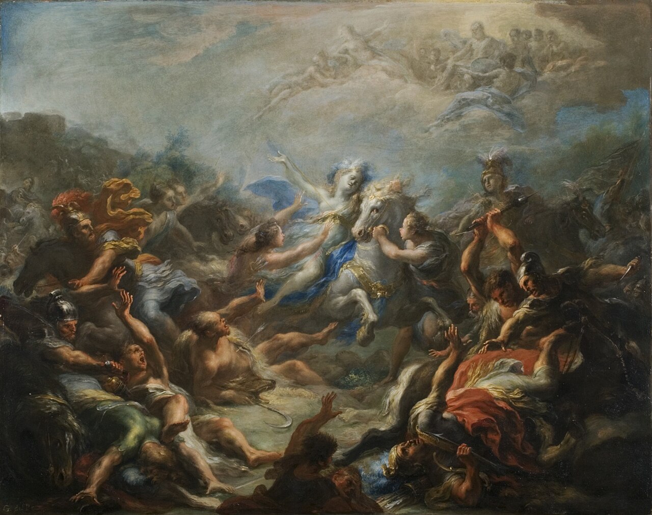 Camillia at War from Virgil's Aeneid by Giacomo del Pò