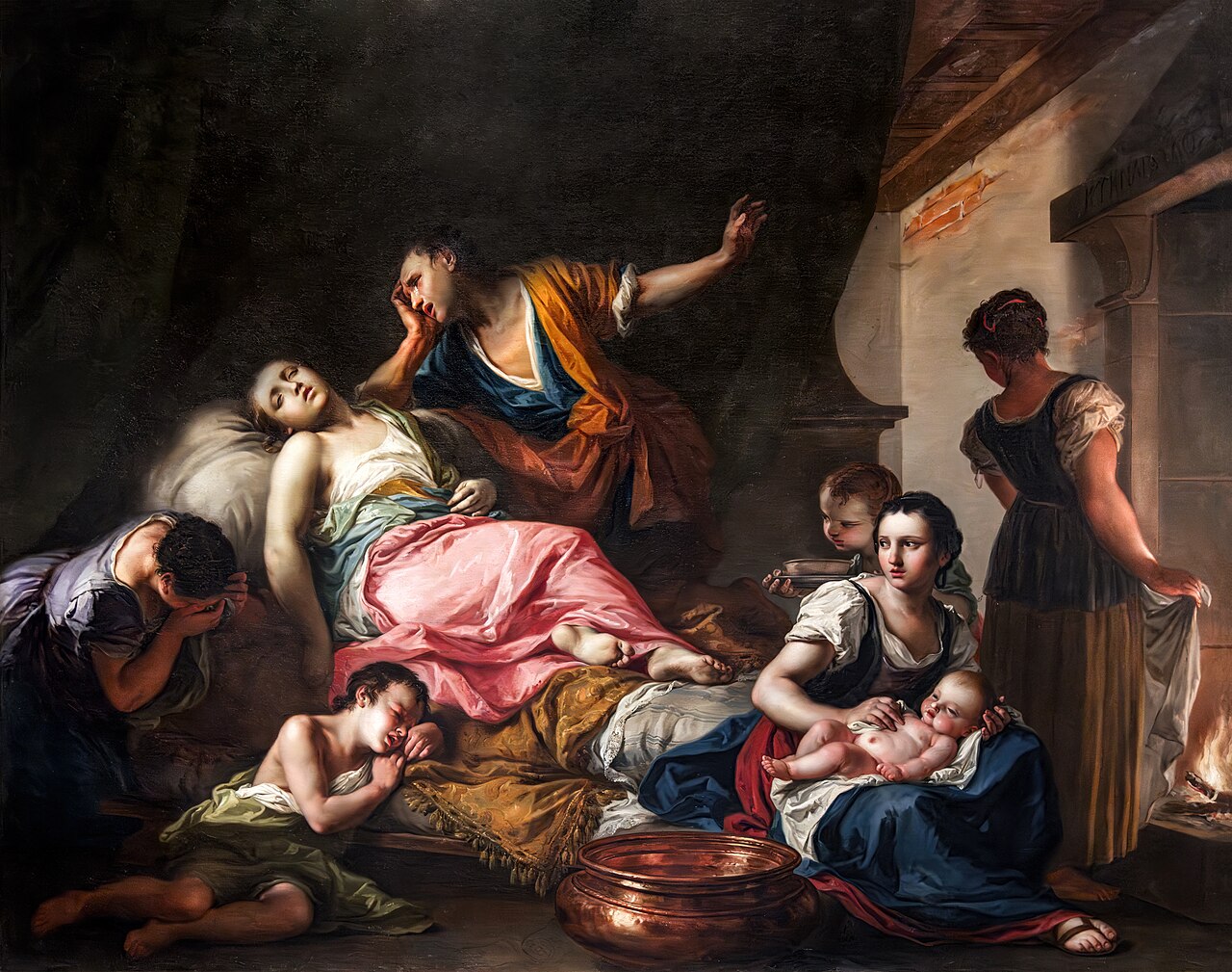Rachel's death by Giambettino Cignaroli