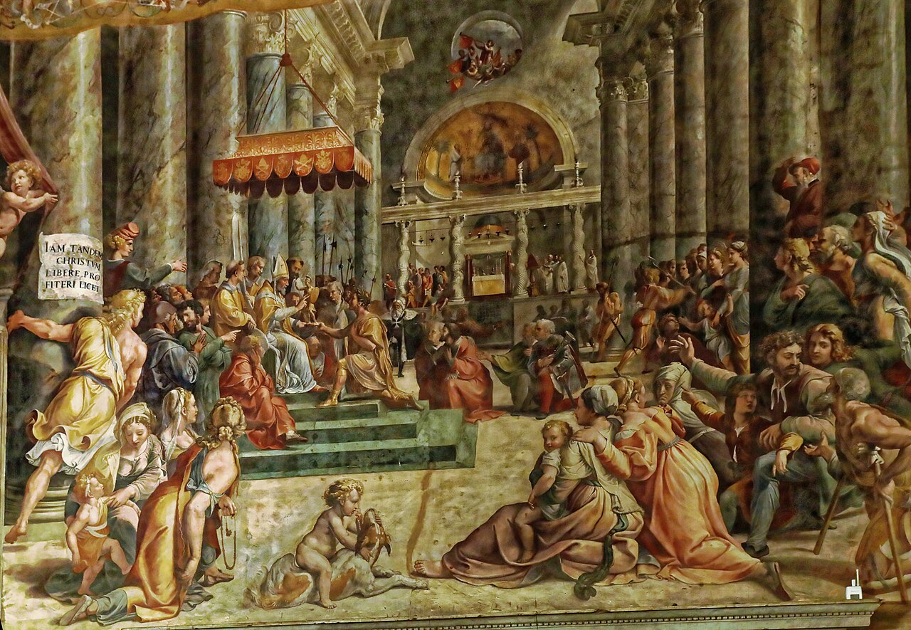 The Donation of Constantine by Gianfrancesco Penni