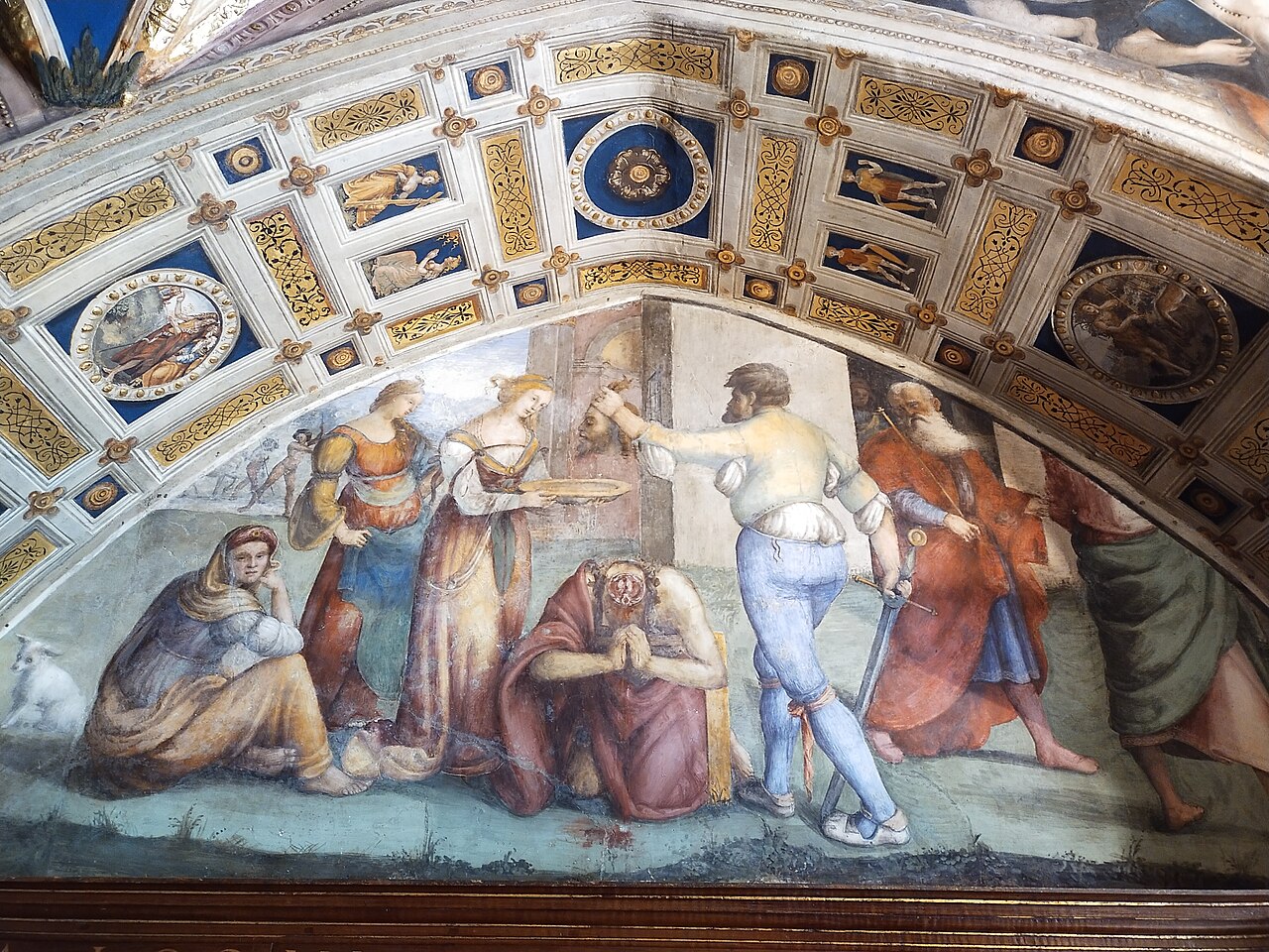 Giannicola di Paolo's frescos in the Collegio del Cambio by Giannicola di Paolo