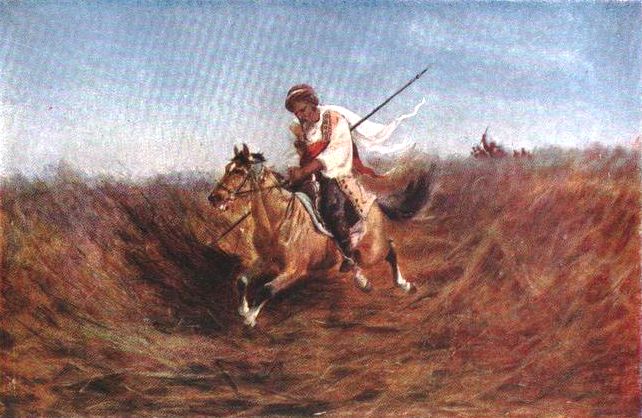 Kurdish cavalryman by Gigo Gabashvili
