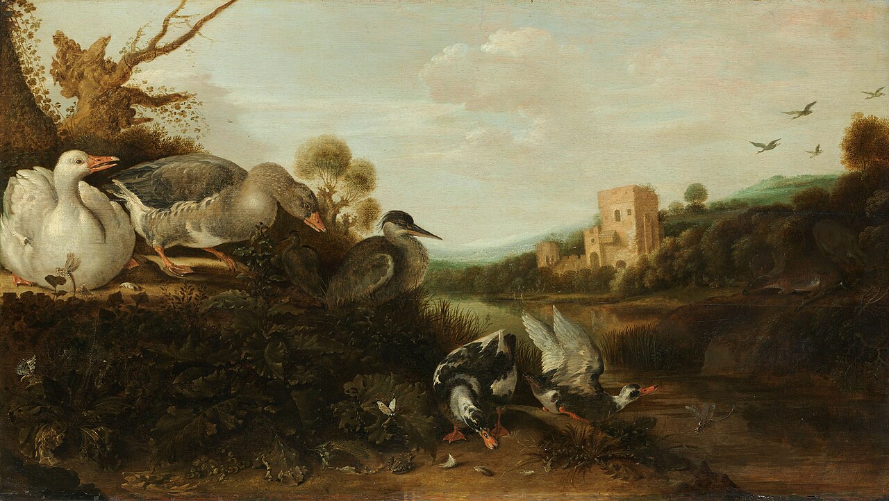 Waterfowl by Gijsbert d'Hondecoeter