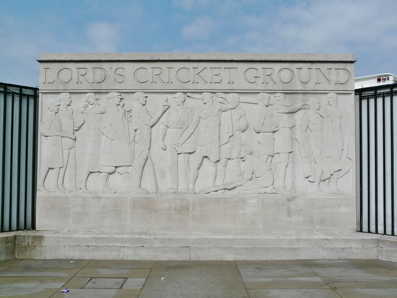 Relief Sculpture At Lords Cricket Ground by Gilbert Bayes
