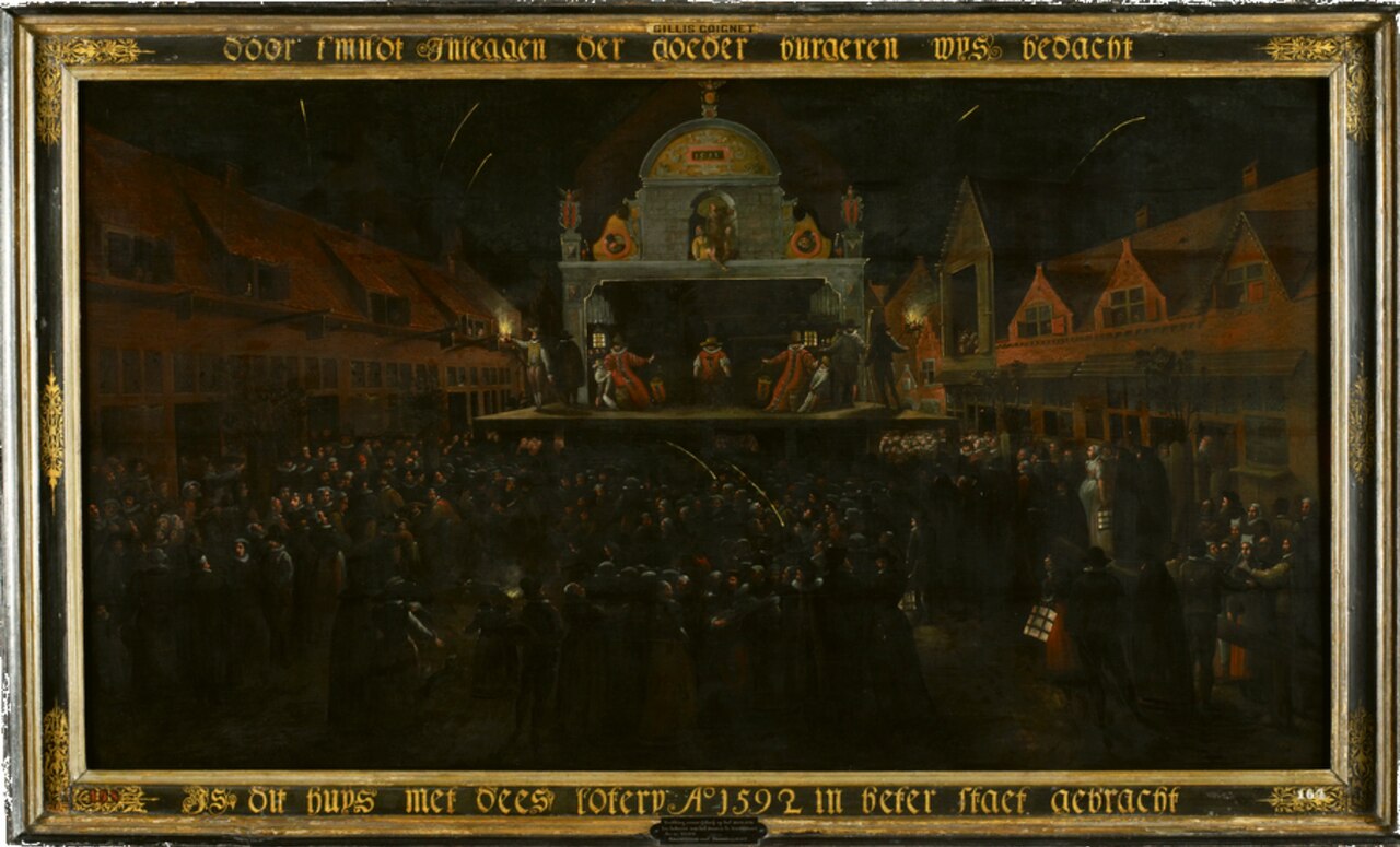 The 1592 Lottery in Aid of the Lunatic Asylum by Gillis Coignet