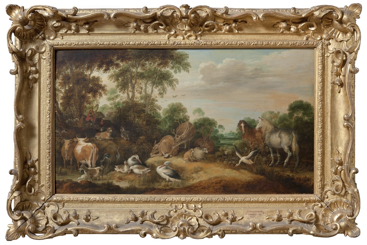 Orpheus Playing for the Animals by Gillis d'Hondecoeter