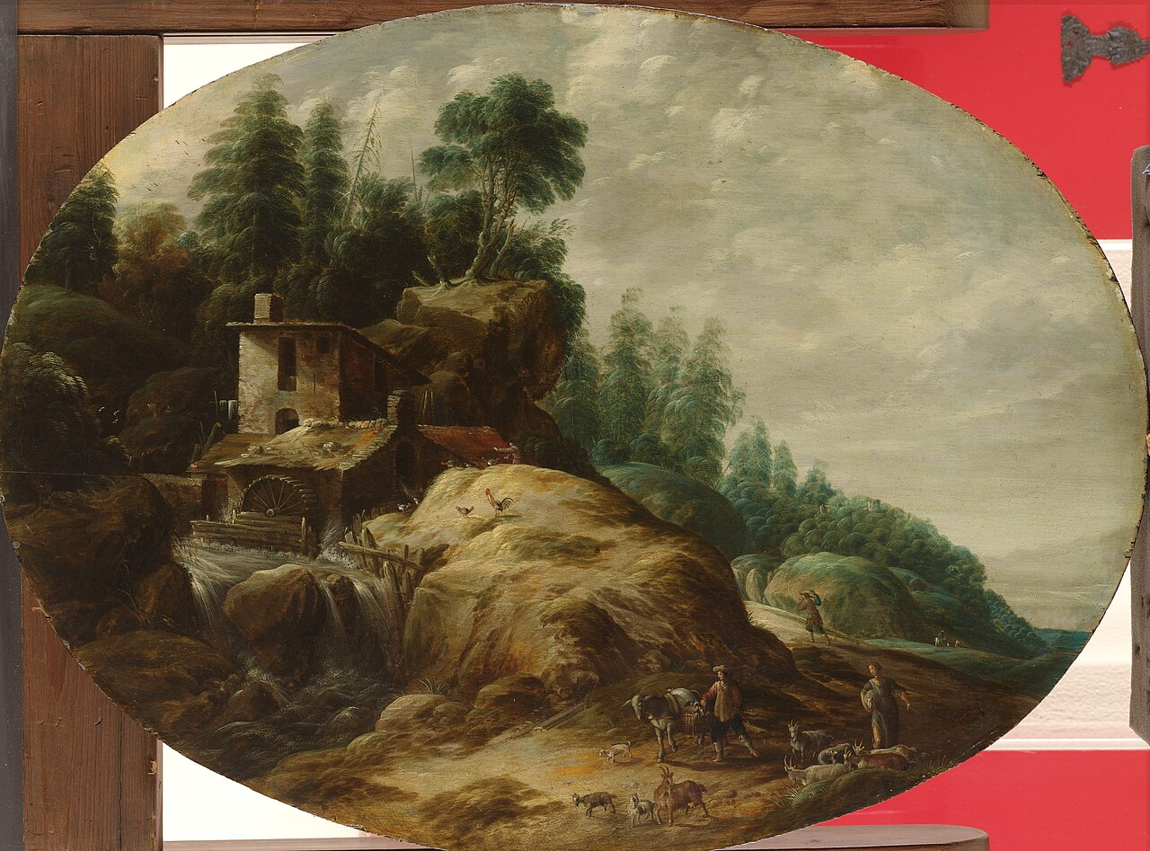 Landscape with a watermill by Gillis Peeters