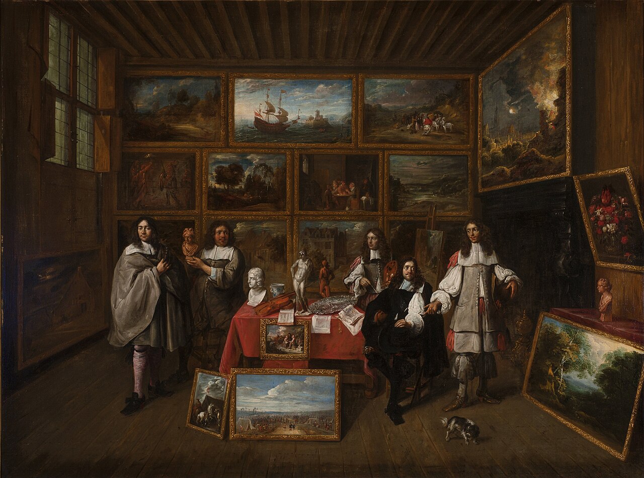 A Picture Gallery by Gillis van Tilborgh
