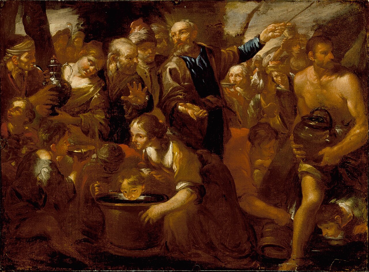 Moses Striking the Rock by Gioacchino Assereto
