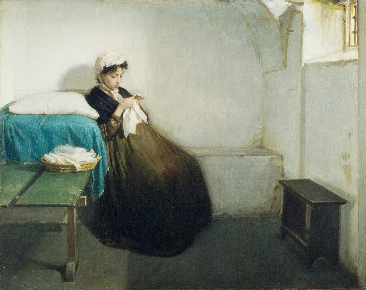 Luisa Sanfelice in prison (GNAM version) by Gioacchino Toma