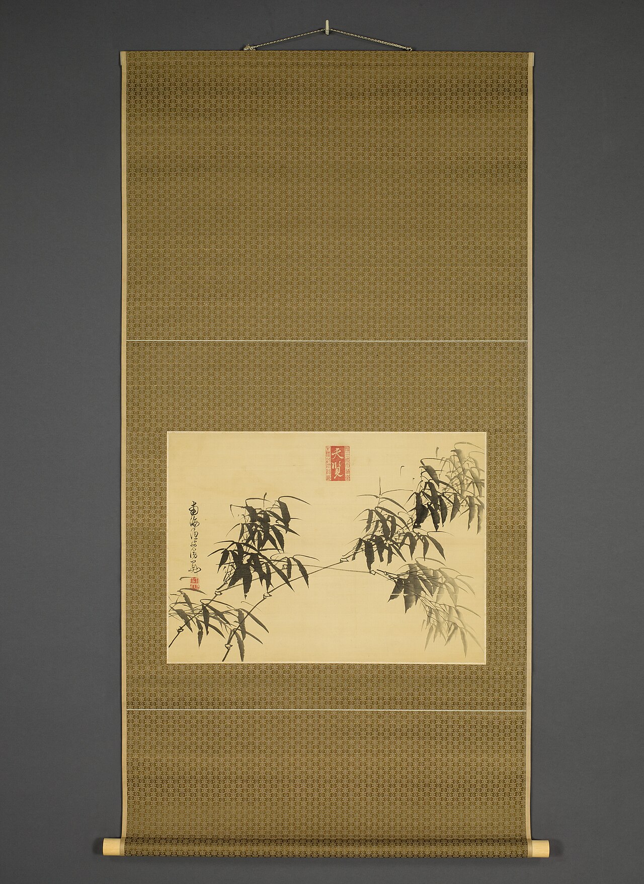 Ink Bamboo by Gion Nankai