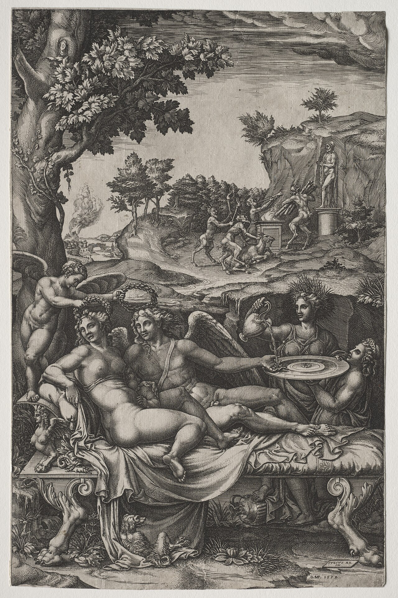 Cupid and Psyche by Giorgio Ghisi