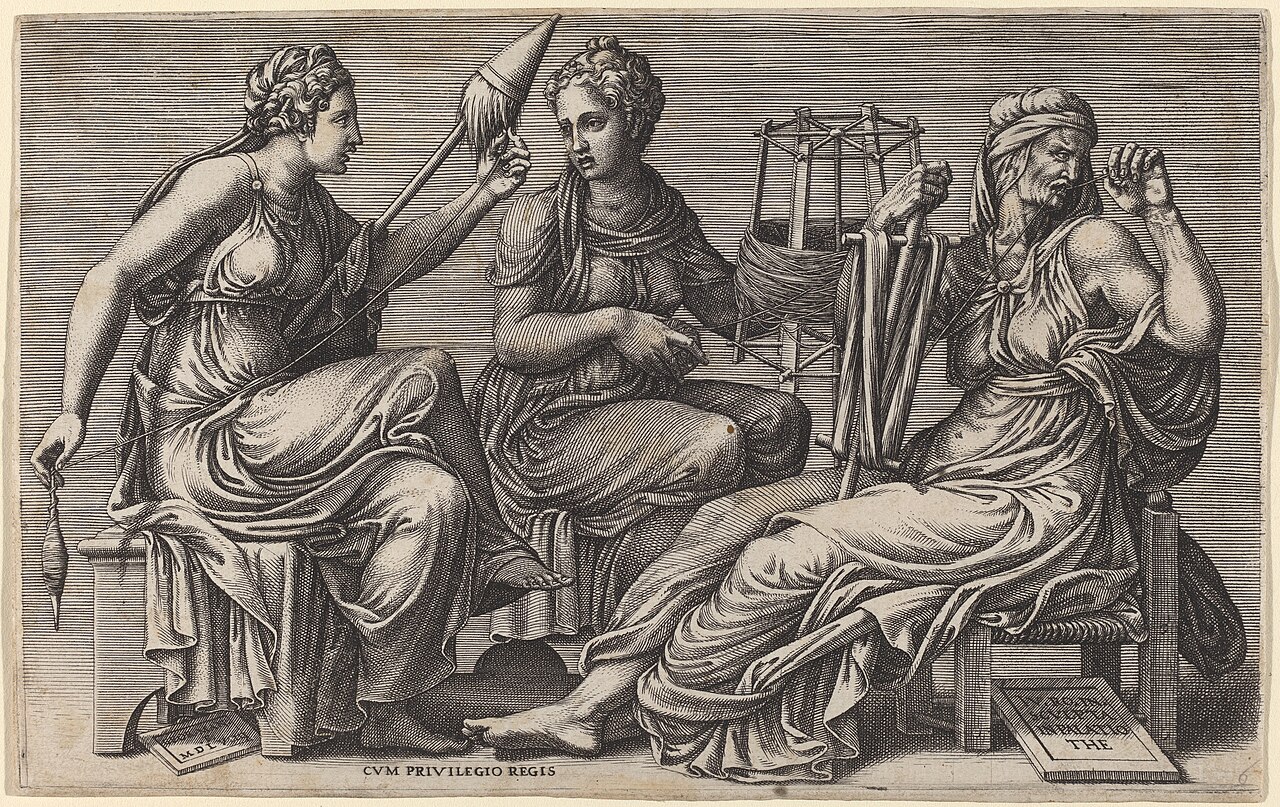 The Three Fates by Giorgio Ghisi