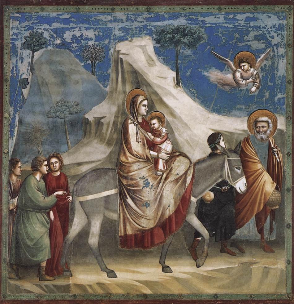 Flight into Egypt by Giotto