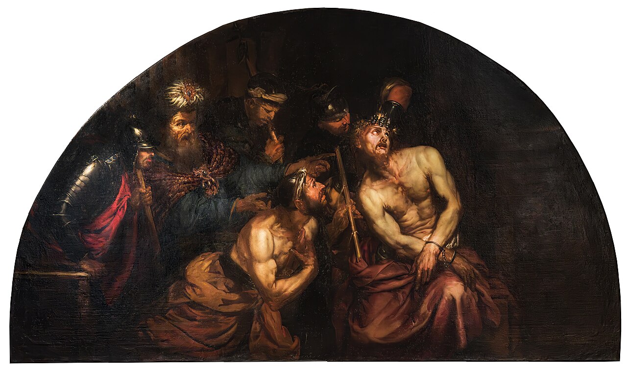 Christ crowned with thorns by Giovan Battista Langetti