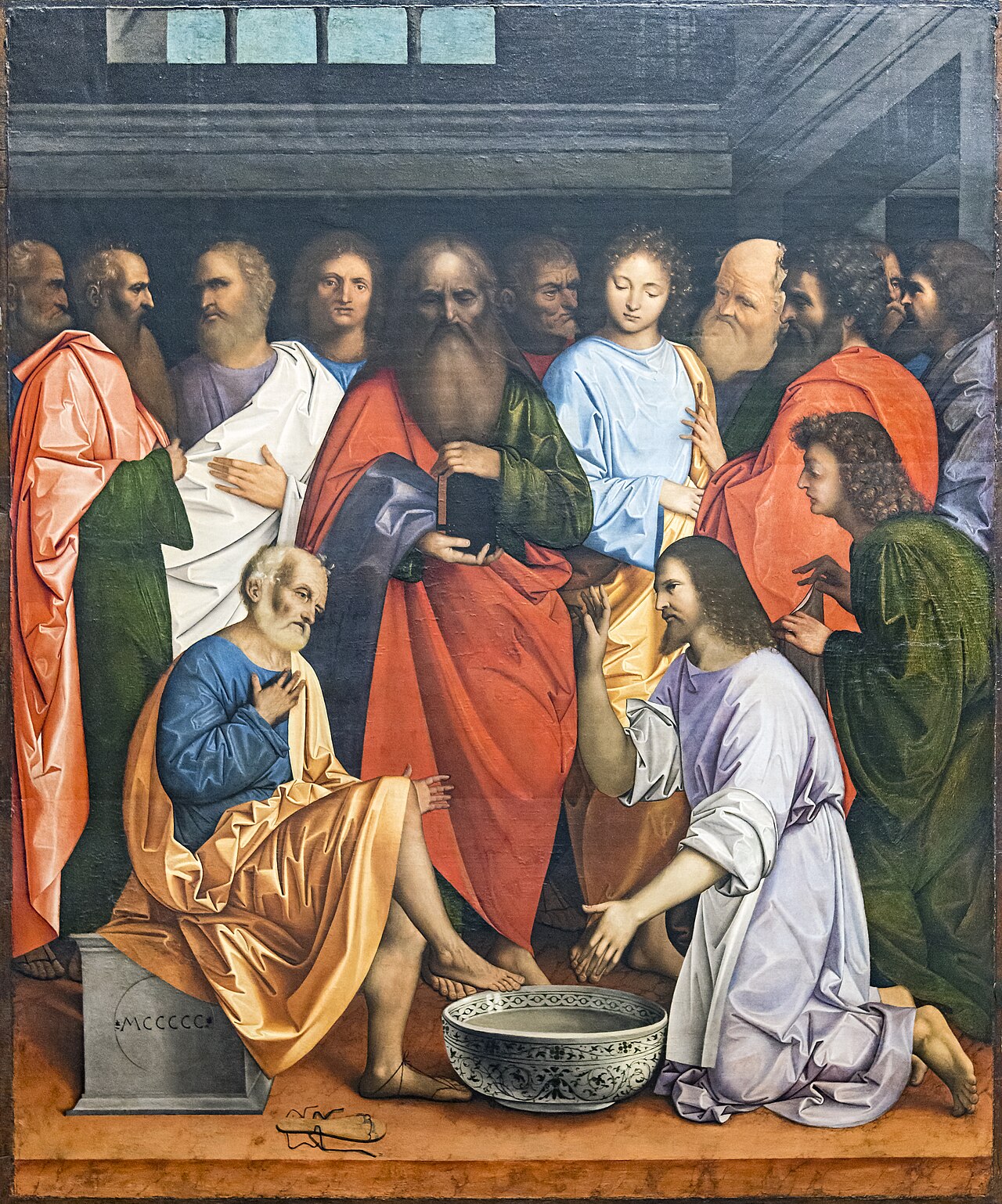 Christ Washing the Disciples' Feet by Giovanni Agostino da Lodi