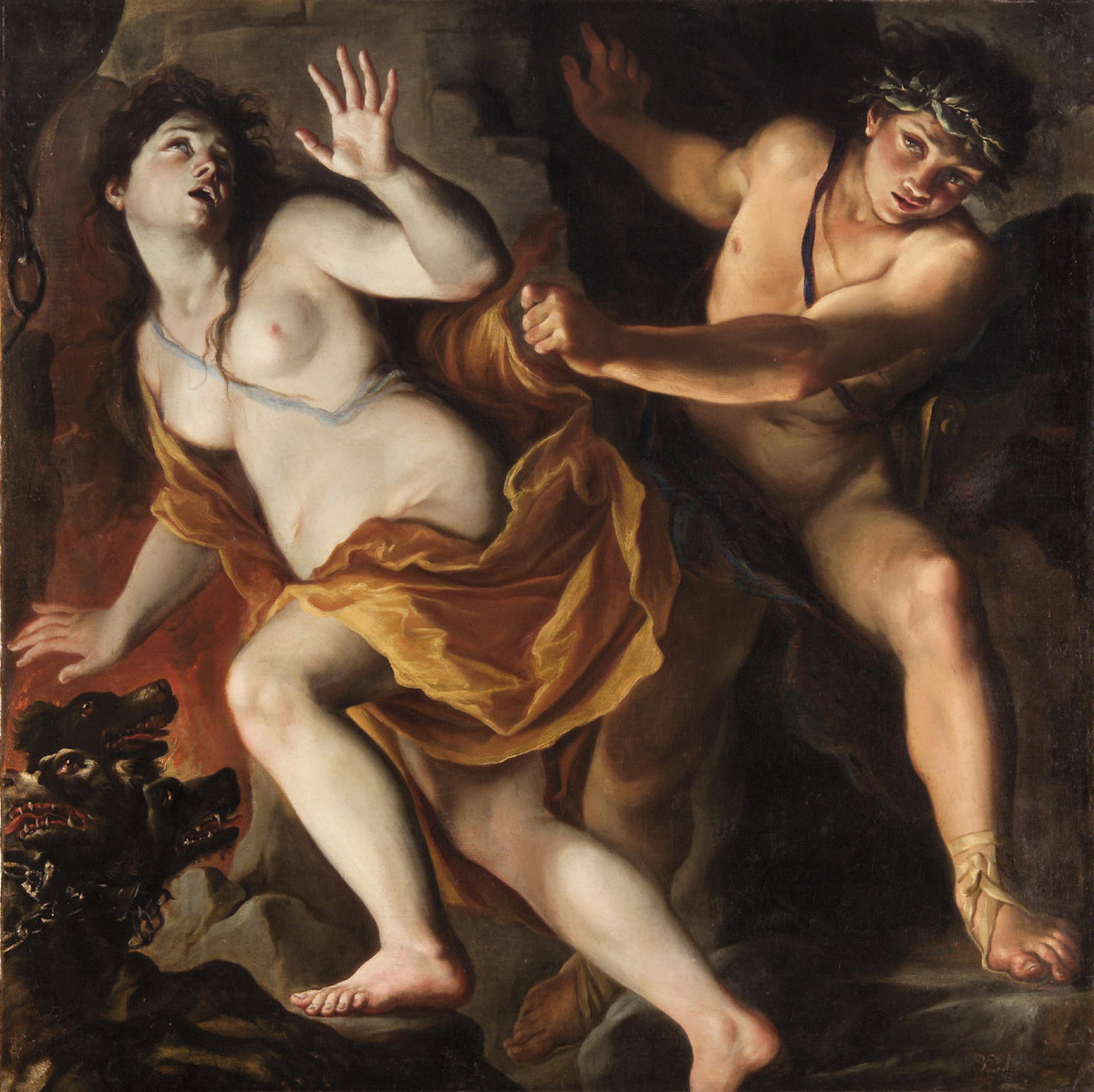 Orpheus and Eurydike by Giovanni Antonio Burrini