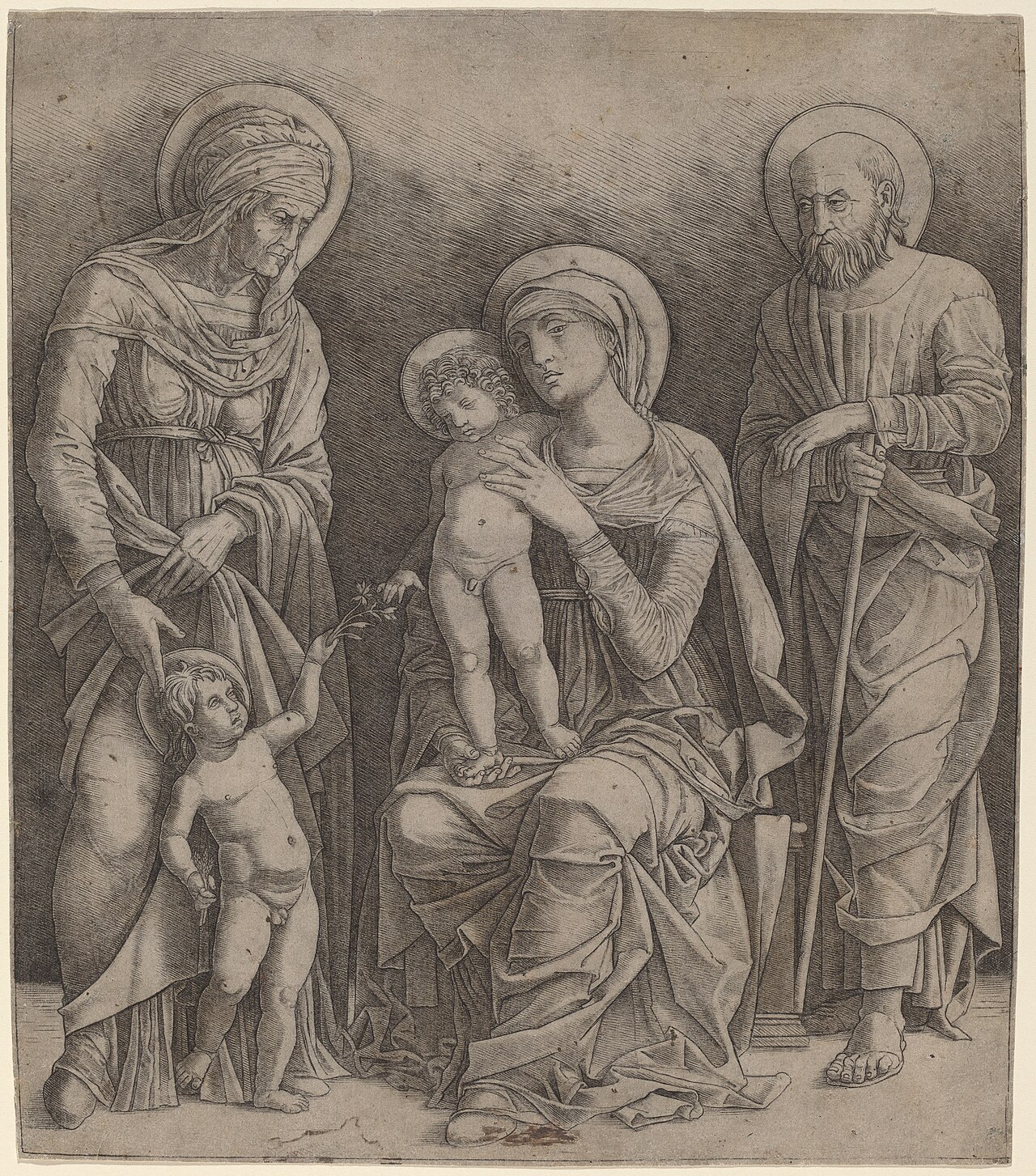 Holy Family with Saint Elizabeth and the Infant Saint John by Giovanni Antonio da Brescia