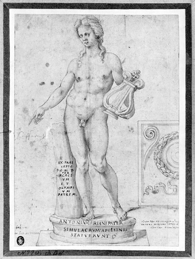 Apollo with the Lyre by Giovanni Antonio Dosio