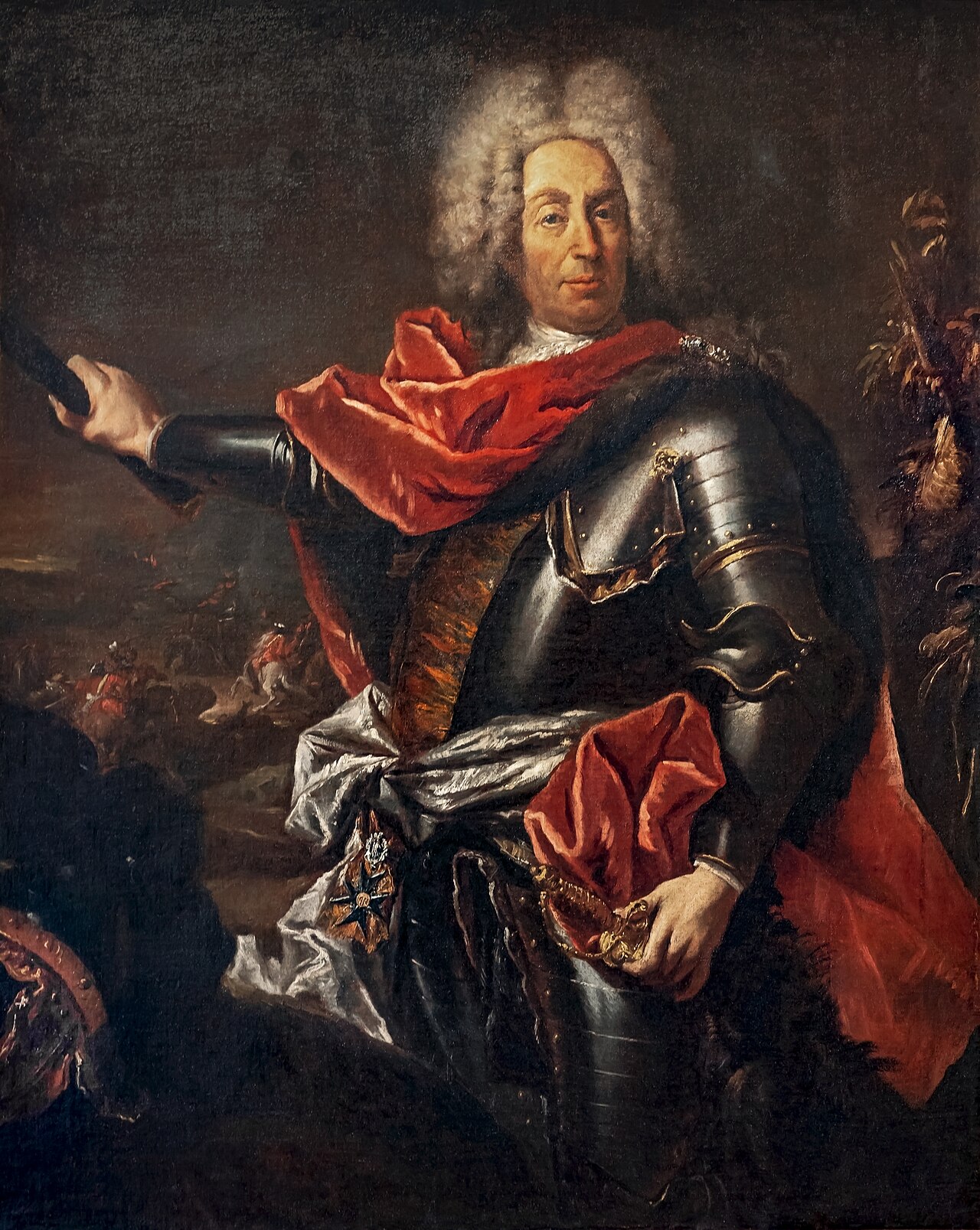 Portrait of Johann Matthias von der Schulenburg by Giovanni Antonio Guardi