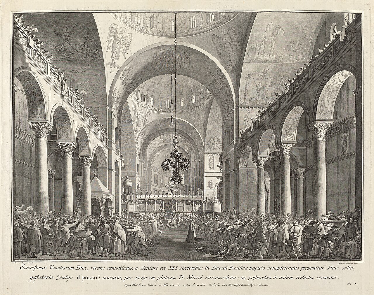 The Newly Elected Doge Presented to the People in San Marco by Giovanni Battista Brostoloni