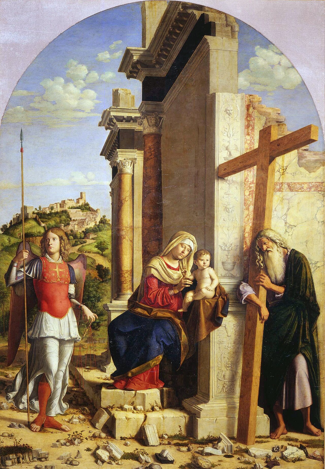 Madonna and Child with Saints Michael the Archangel and Andrew by Giovanni Battista Cima da Conegliano