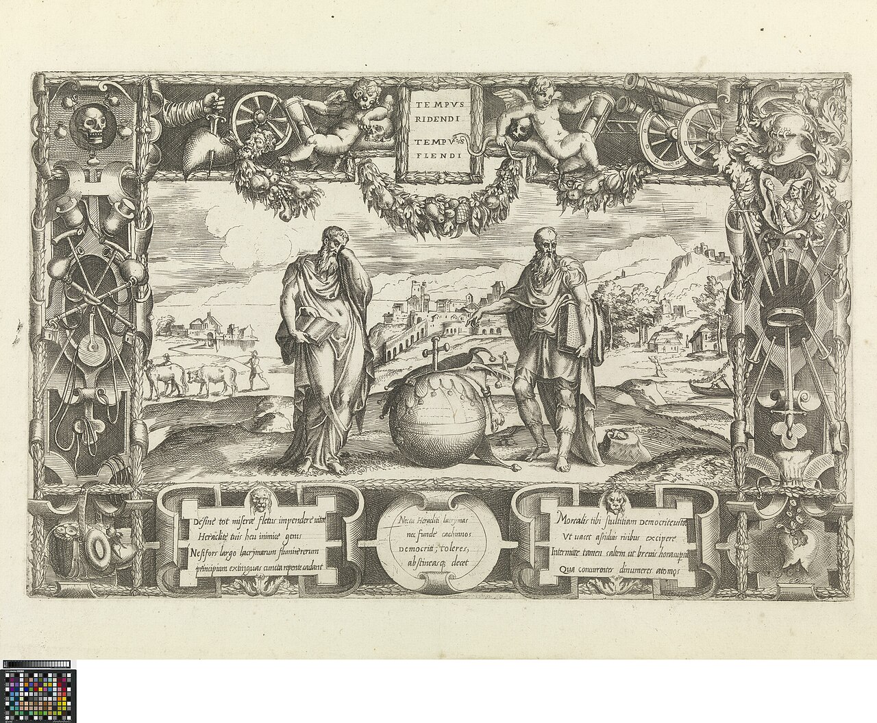 Heraclitus and Democritus by Giovanni Battista Fontana