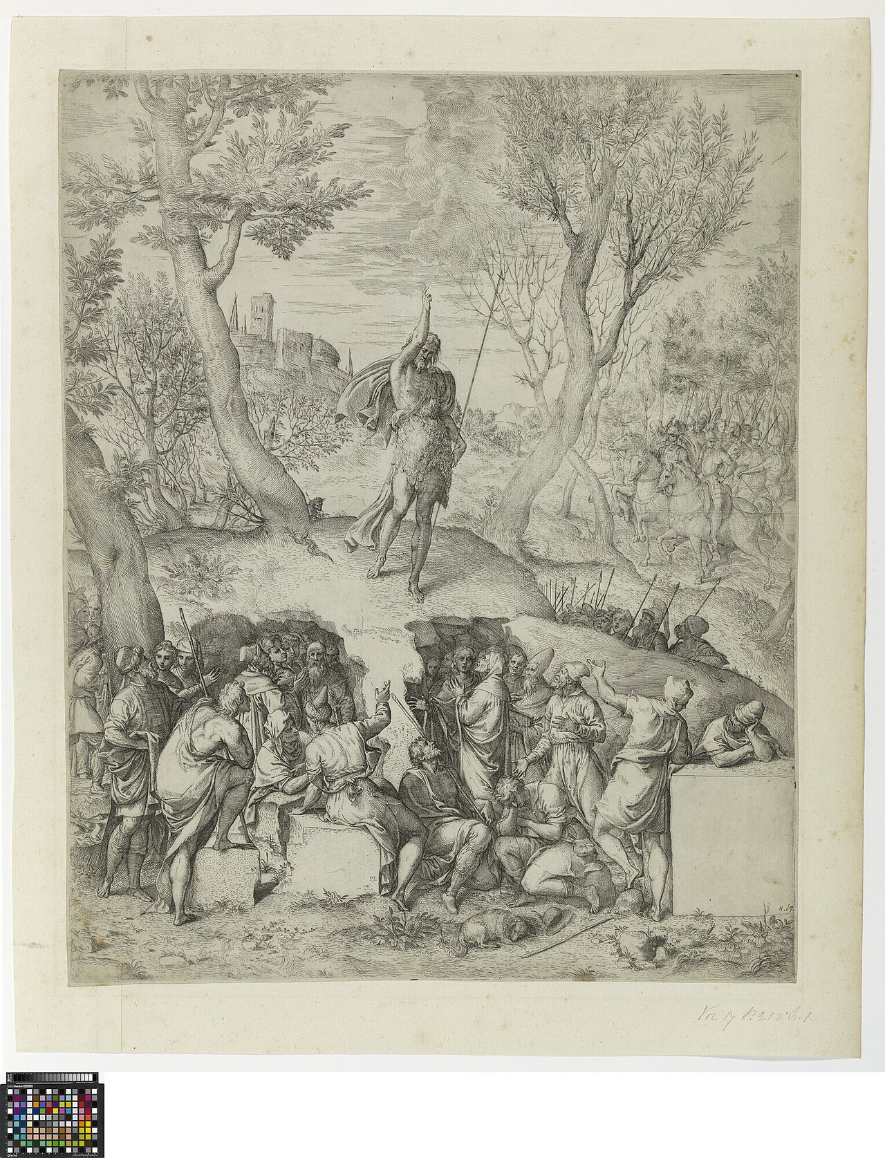 John the Baptist preaching by Giovanni Battista Fontana